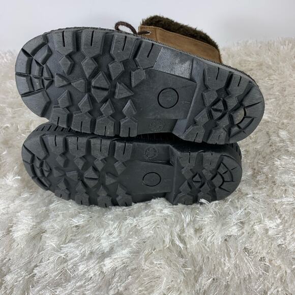 Canadian Suede Winter Boots Sz 1 Warm Insulated - Picture 6 of 7